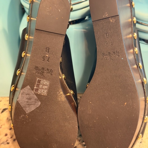 Coach Helena Platform Wedge Sandals - Picture 9 of 11